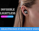 Міні Bluetooth 5.0 Навушник L15 Блютуз Гарнітура з Амбушюрой, фото 5