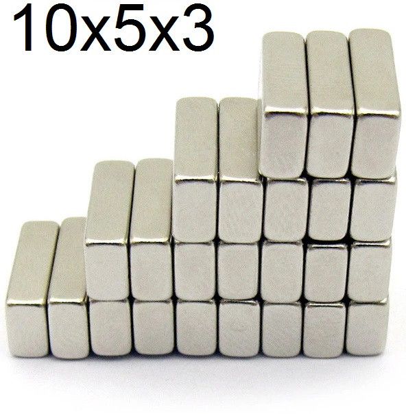 Неодимовий Магніт 10x5x3 N52 Потужний, фото 1