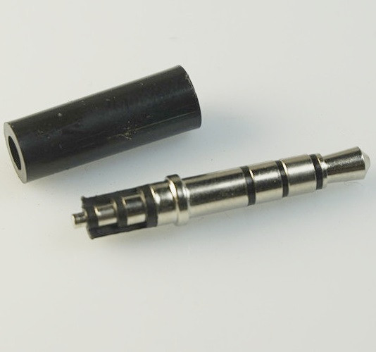 Аудіо Штекер 3.5 mm Довжина 27мм 4 pin Стерео Мікрофон Навушники