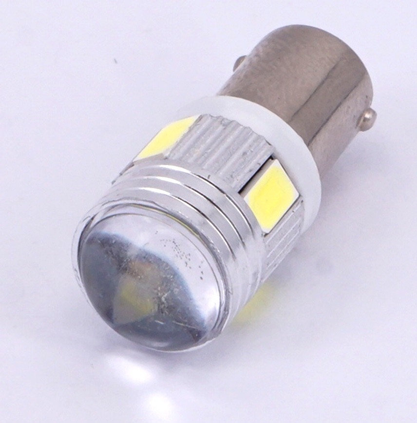 Лампа LED T10 W5W 194 BA9S 5630 12V 6 SMD в Автомобіль (Біла)