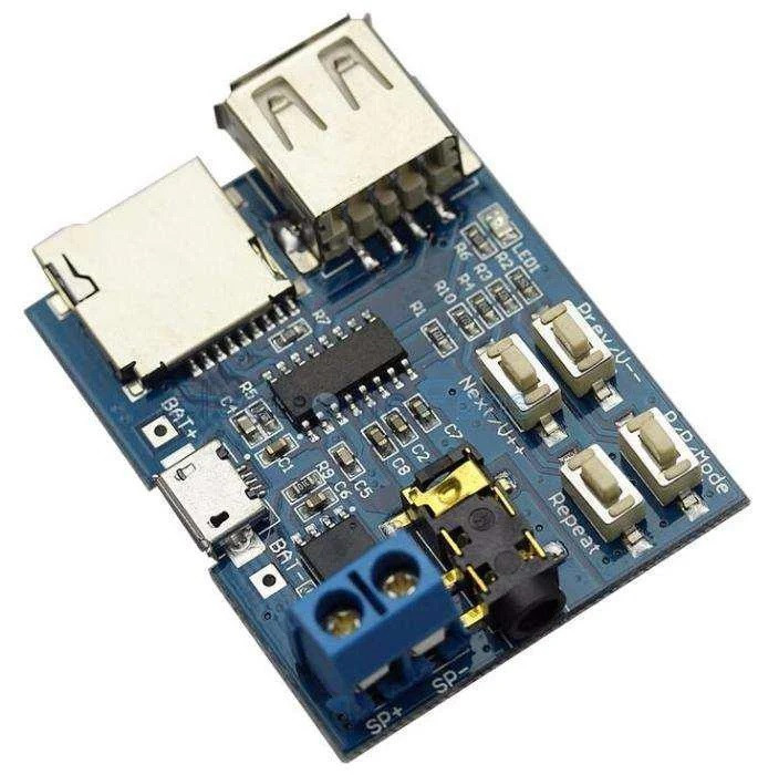 Модуль Декодер MP3 Плеер MicroSD USB Усилитель