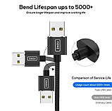 2 метри Магнітний Кабель INIU Micro USB 2.4 A Кутовий 90 градусів 360 про. для Зарядки, фото 7