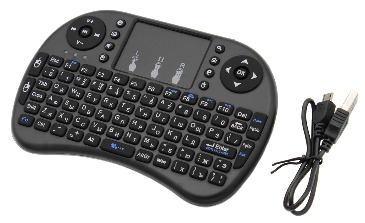 Бездротова Клавіатура KEYBOARD wireless MWK08/i8 для смартфонів та Smart TV / 2231