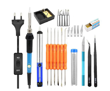 Паяльний набір у футлярі HLV 6760 60W 220V Orange (N010839), фото 1