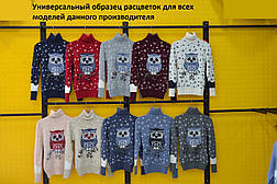 В'язані жіночі вовняні светри новорічні гуртом G 4372, фото 3