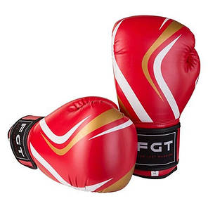 Боксерські рукавички червоні 8oz CLUB FGT, Flex, фото 2