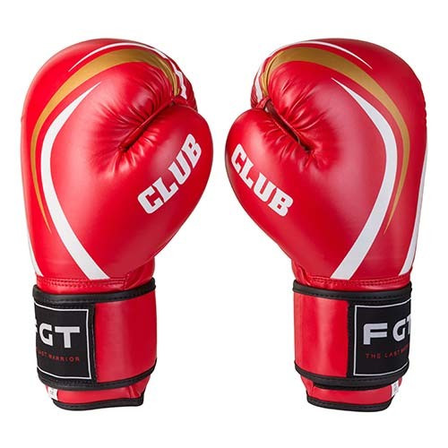 Боксерські рукавички червоні 8oz CLUB FGT, Flex