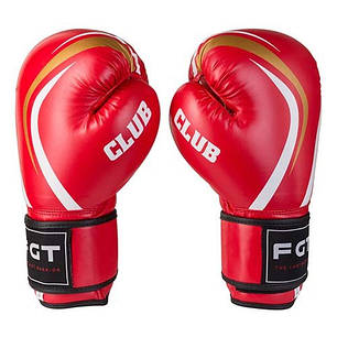 Боксерські рукавички червоні 12oz CLUB FGT, Flex, фото 2