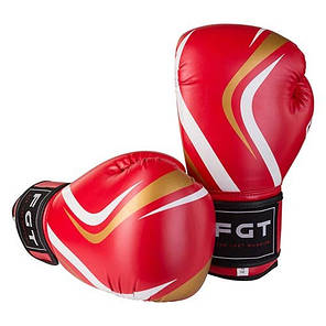 Боксерські рукавички червоні 12oz CLUB FGT, Flex, фото 2