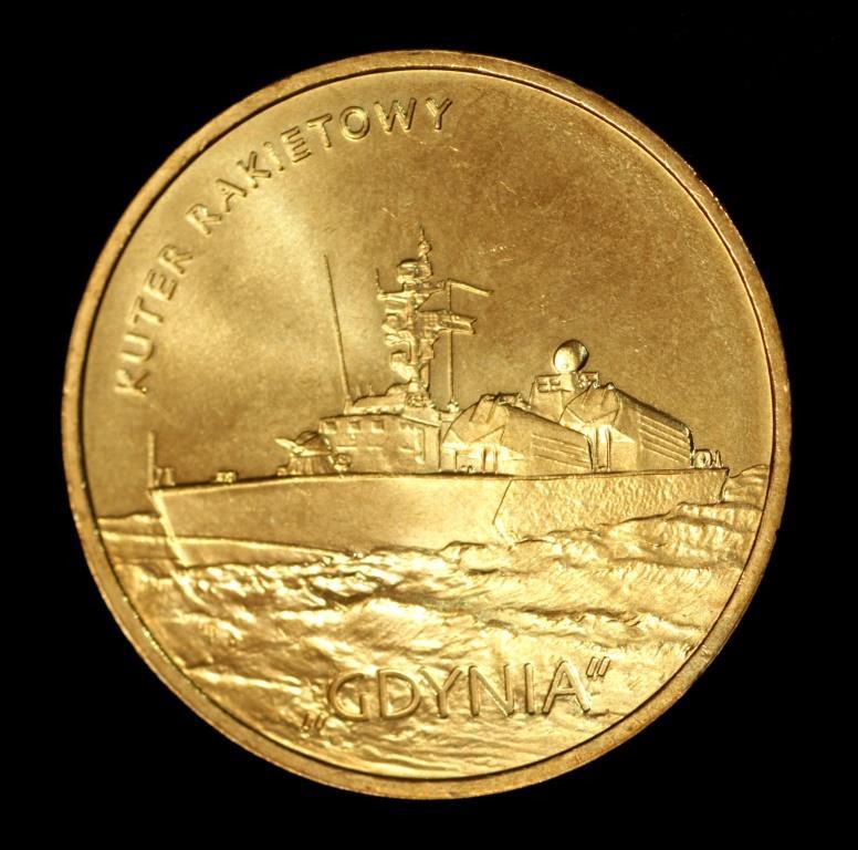 Монета Польщі 2 злотих 2013 р. Польські суда. Ракетний катер "Гдиня", фото 1