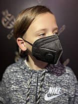 Дитячі багаторазові маски захисні для обличчя! Відмінне заводське якість, пайка, з тримачем, 6 шарів захисту, фото 2
