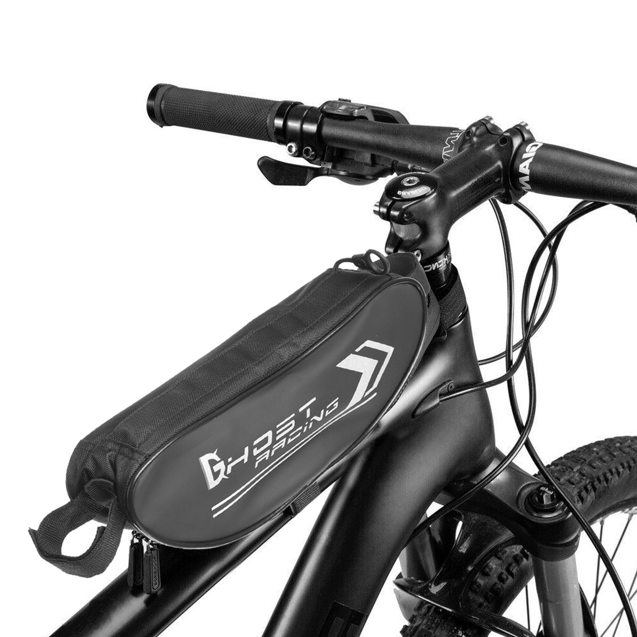 Сумка на кермо мотоцикла, велосипеда DHOST (PL, р-р 32x8x7 см, чорний)
