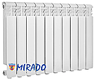 Радіатор біметалевий MIRADO (Мірадо) 500/96 (10-секцій + кріплення та футорки), фото 3