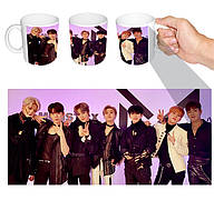 Чашка белая k-pop Monsta X (z0186)