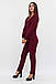 Повсякденний жіночий костюм Nevada, марсала, фото 4