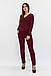 Повсякденний жіночий костюм Nevada, марсала, фото 2