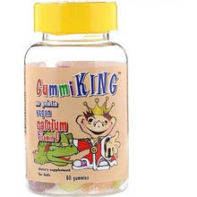 GummiKing Calcium + Vitamin D for Kids 60 Gummies (термін 11/25)