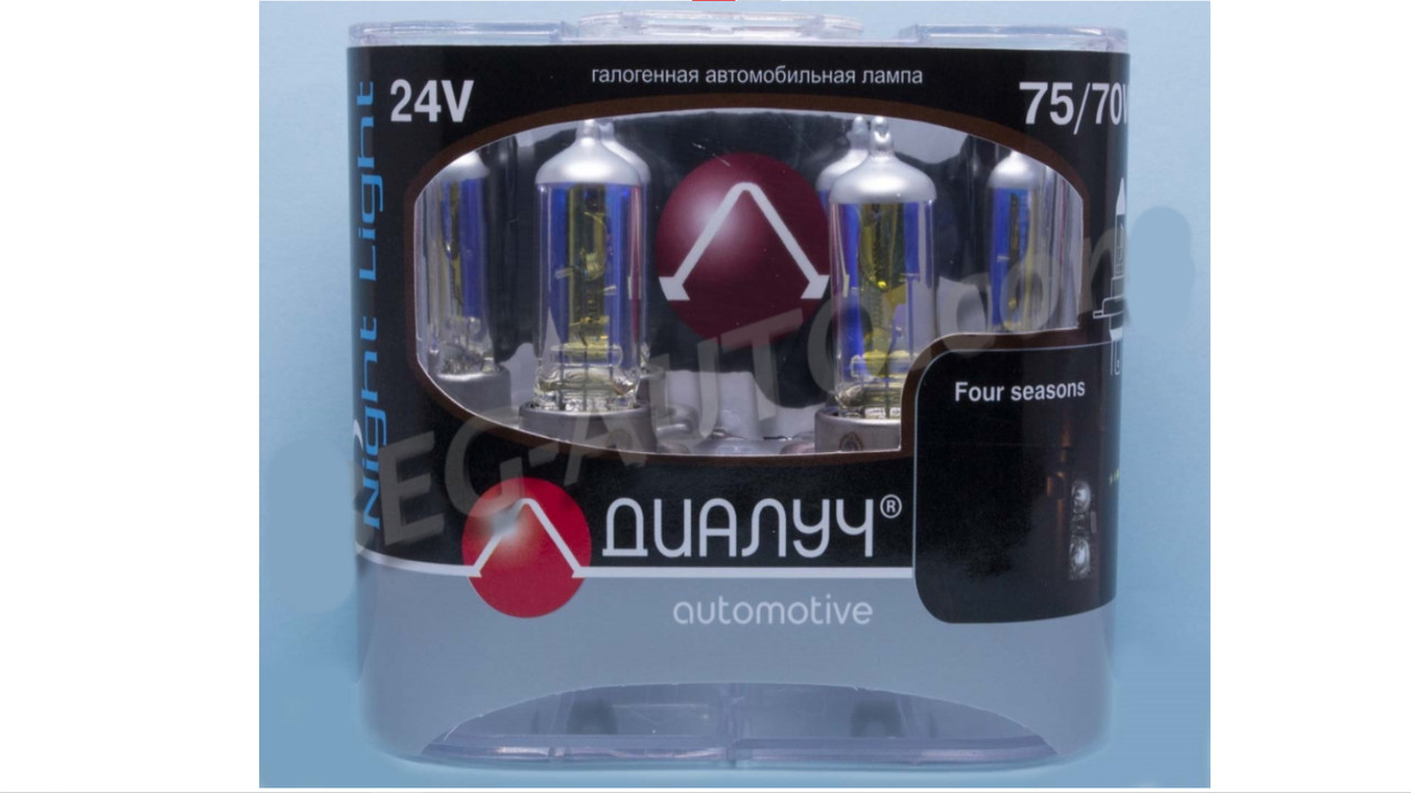 Лампа Н4 24V 75/70 (43) Діапроменів Night light four season (2шт)