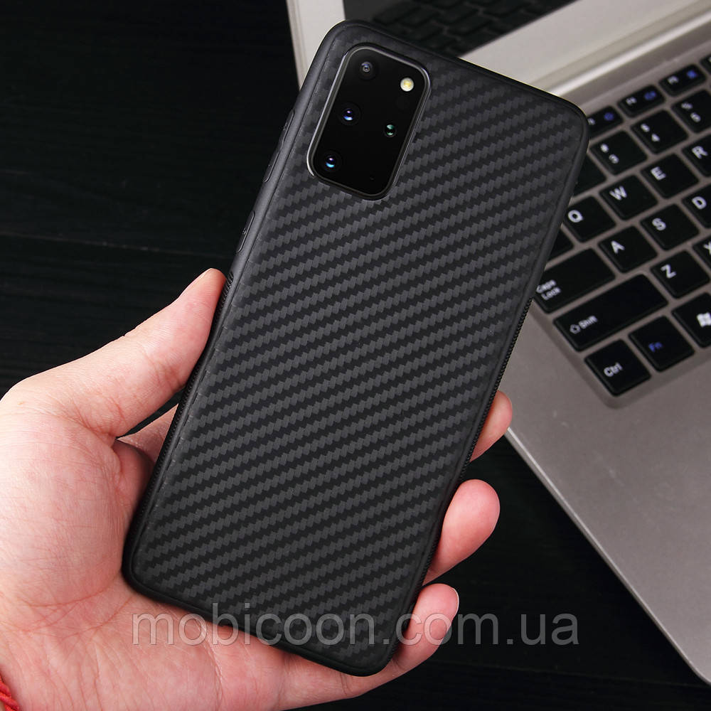 Чохол силіконовий карбон для Samsung Galaxy A51 A515F чорний