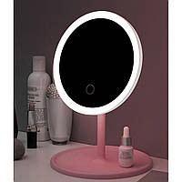 Зеркало настольное с LED подсветкой на аккумуляторе (29х18х18 см) ( 33817)
