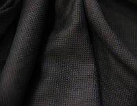 Костюмная ткань итальянская вискоза смесовая стрейч черно синего цвета CH 117