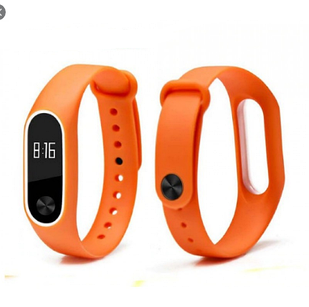 Ремінець Xiaomi Mi Band 2 "Sport" Помаранчево-білий (orange-white)
