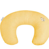 Подушка для кормления Ideia Равлик 56x38 см бязь/антиаллергенное волокно арт.8000029889.горошок жовтий