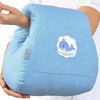 Подушка для кормления Ideia Mini бязь/антиаллергенное волокно арт.8000031999.горошок блакитний