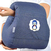 Подушка для годування Ideia Mini бязь/антиалергенне волокно арт.8000031999.горошок т/синій