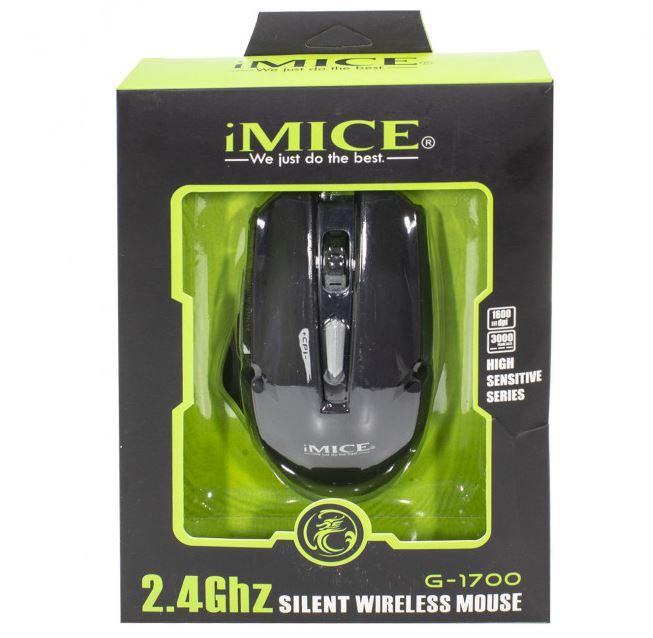 Ігрова миша iMICE G-1700 Black безпровідна