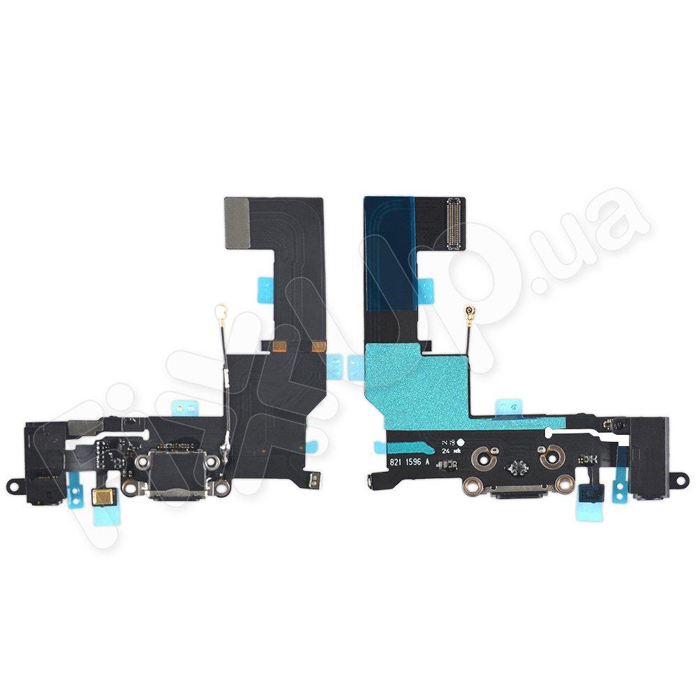 Шлейф для iPhone SE з роз'ємом зарядки і гарнітури, колір білий, Китай високої якості