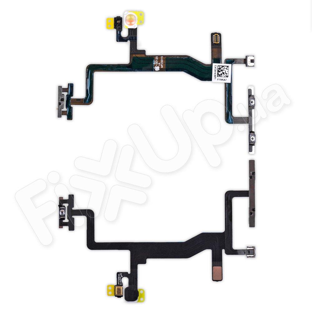 Шлейф для iPhone 6S (4.7) з кнопкою включення, спалахом і мікрофоном