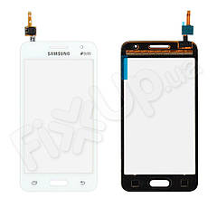 Тачскрин Samsung Galaxy Core 2 G355H, цвет белый, на 2 sim карты, ревизия 3