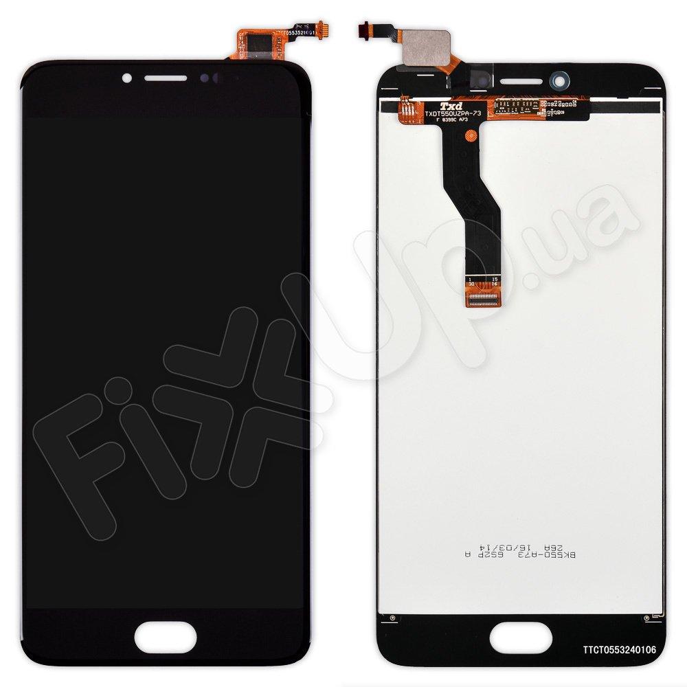Дисплей Meizu M3 Note з тачскріном в зборі, колір чорний, версія L681h