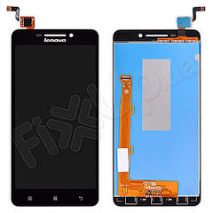 Дисплей для телефону Lenovo A5000 з тачскріном в зборі, колір чорний