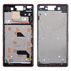 Рамка дисплея для Sony D6603 Xperia Z3, D6643 Xperia Z3, колір bronze