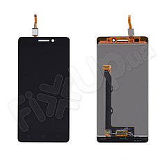 Дисплей Lenovo A7000 з тачскріном в зборі, колір чорний