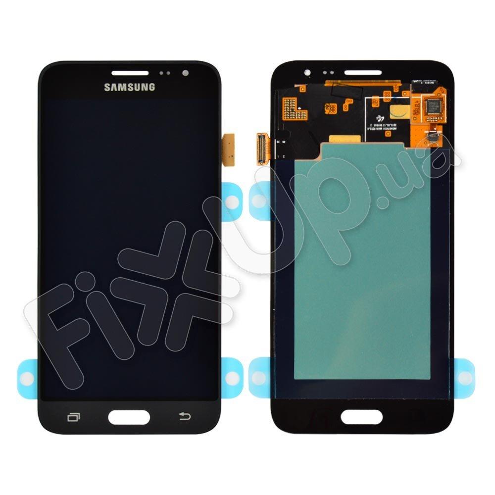 Дисплей для Samsung J320H Galaxy J3 (2016) з тачскрином у зборі, колір чорний, Original Change Glass,