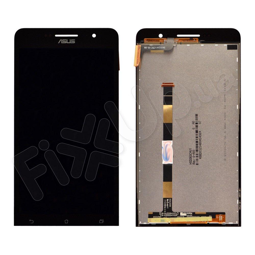 Дисплей Asus ZenFone 6 (A600CG, A601CG) з тачскріном в зборі, колір чорний, Китай високої якості
