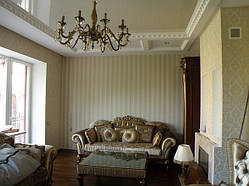 Натяжна стеля у вітальню в Дніпрі