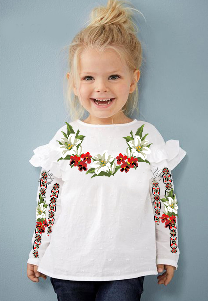 Заготовка вишиванки для дівчинки №077, фото 1