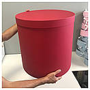 Кругла коробка d=50 h=50 см червона, фото 4