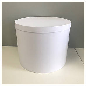 Кругла коробка d=50 h=40 см біла