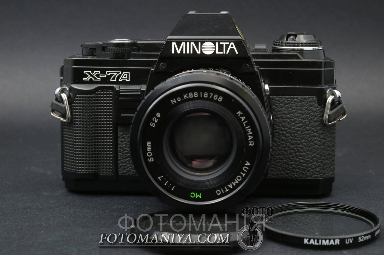 Minolta X-7A kit Kalimar MC 50mm f1.7