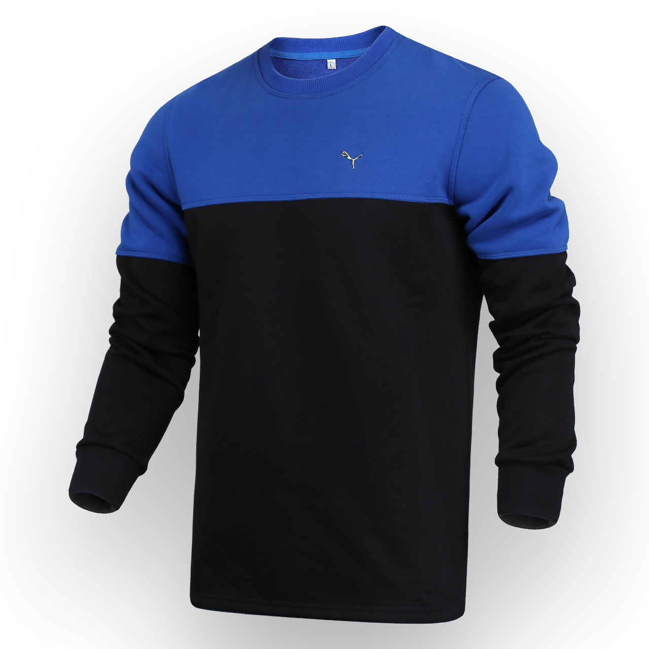 Світшот осінь-зима електрик/чорний PUMA No7 SAX/BLK L (Р) 20-410-003