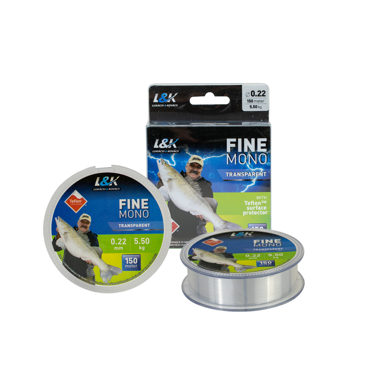Жилка L&K Fine Mono Clear 150 м 0.3 мм 9.1 кг