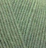 Нитки пряжа для в'язання напіввовна LANA GOLD FINE Лана Голд Файн № 180 - срібна сосна