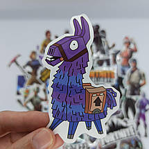 Набір вінілових наклейок стикерів Fortnite Стикербомбінг на автотелефон ноутбук стіну 100 шт., фото 3