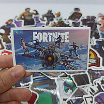 Набір вінілових наклейок стикерів Fortnite Стикербомбінг на автотелефон ноутбук стіну 100 шт., фото 5