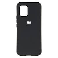 Чехол для Xiaomi Mi 10 Lite силиконовый противоударный Silicone Cover Case чёрный